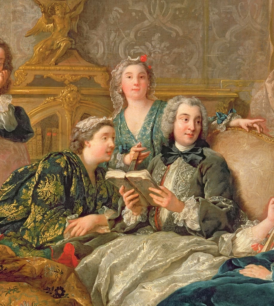 Una lettura di Molière o una lettura in salotto - dettaglio 1
